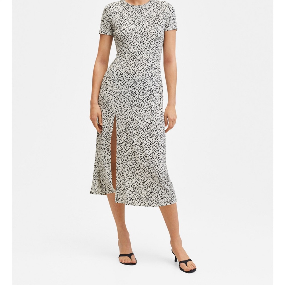 MANGO Midi slit dress